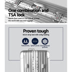 Lightweight 28" Aluminium Luggage Set – TSA Secure Travel Suitcases with Spinner Wheels