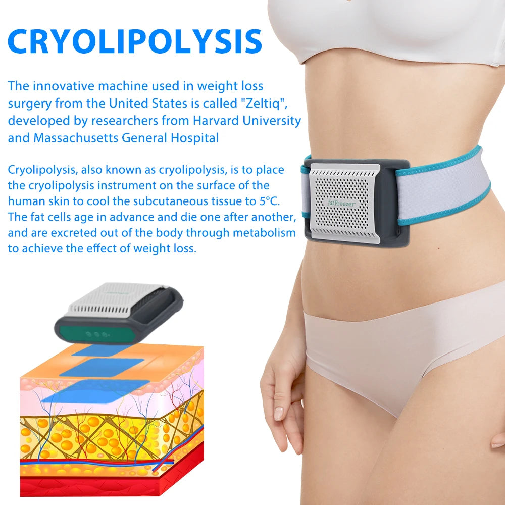 Portable Fat Freezing Slimming Machine for Body Contouring – At-Home Cryotherapy Device