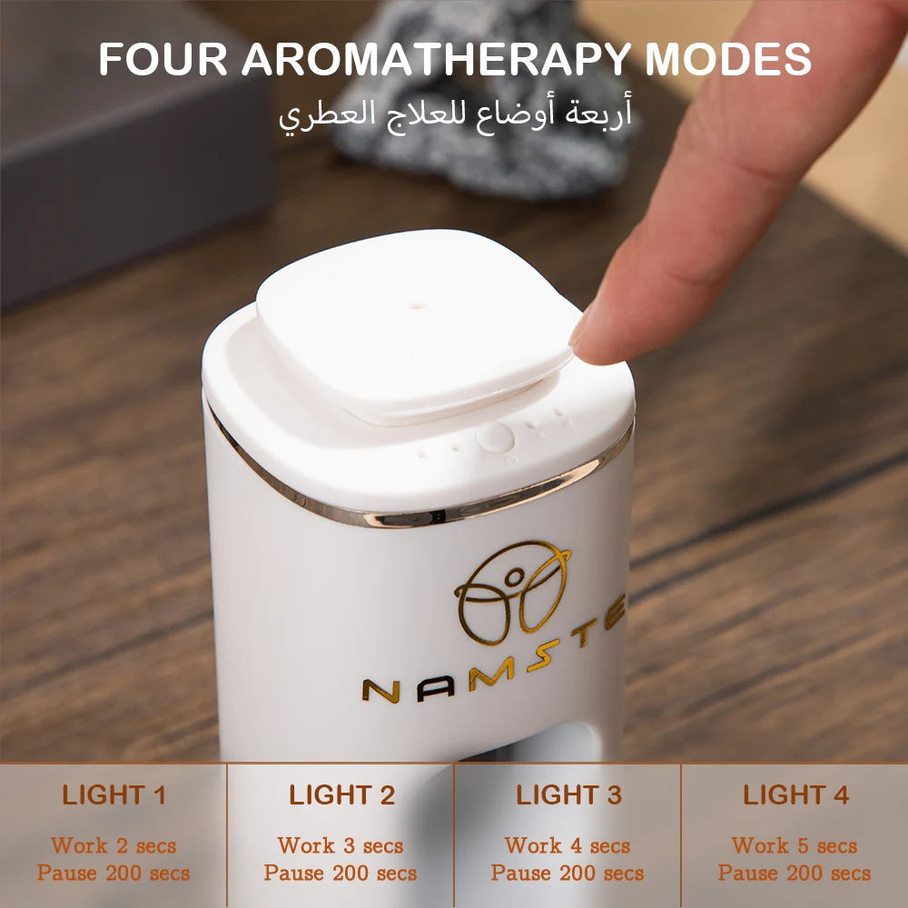 Cordless Aromatherapy Diffuser for Car, Home & Office Quiet Rechargeable Essential Oil Sprayer