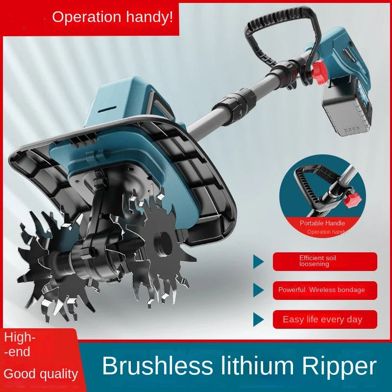 Portable Electric Rotary Tiller for Home Gardening Tasks 1