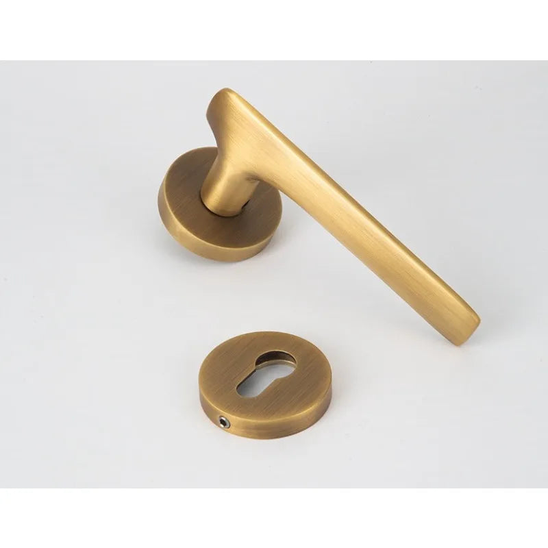 Modern Bedroom Door Lock, Mute Split Handle Design