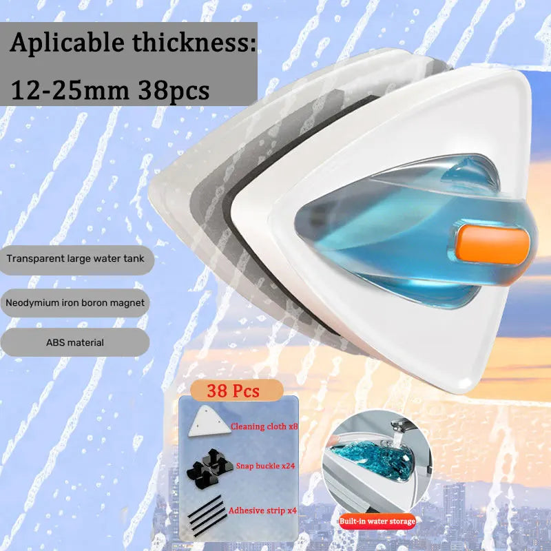 Adjustable Magnetic Window Cleaner for Home Glass Panels