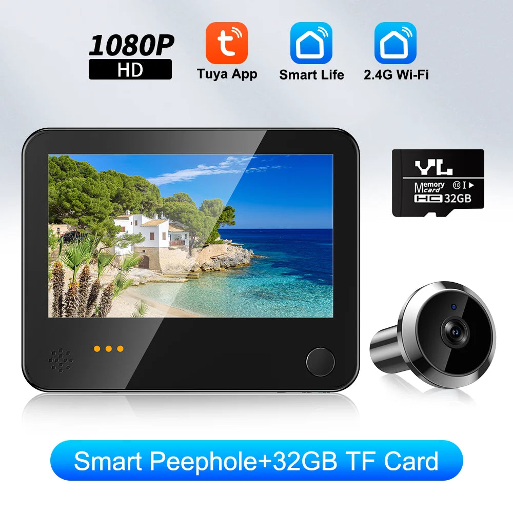 1080P Smart Video Doorbell with PIR Motion Detection