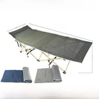 Portable Folding Bed Single Person Recliner for Office Nap & Outdoor Camping