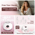 Rechargeable Sky Blue Breast Pump – 2PCS, Leak-Proof & Quiet