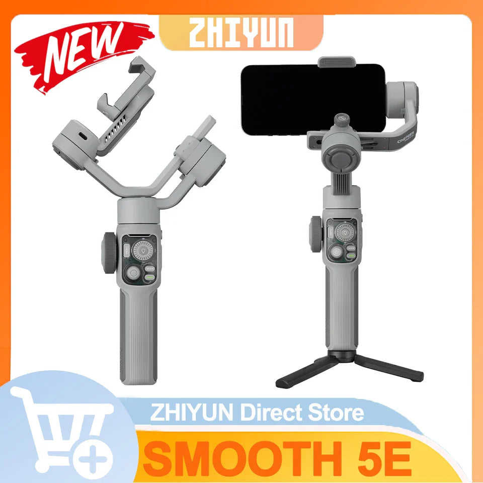 Portable 3-Axis Stabilizer for Smartphones with Smart Features