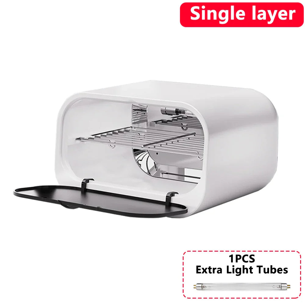 Portable 12L UV Sanitizer Cabinet with Smart Touch Control & 1 Bulb