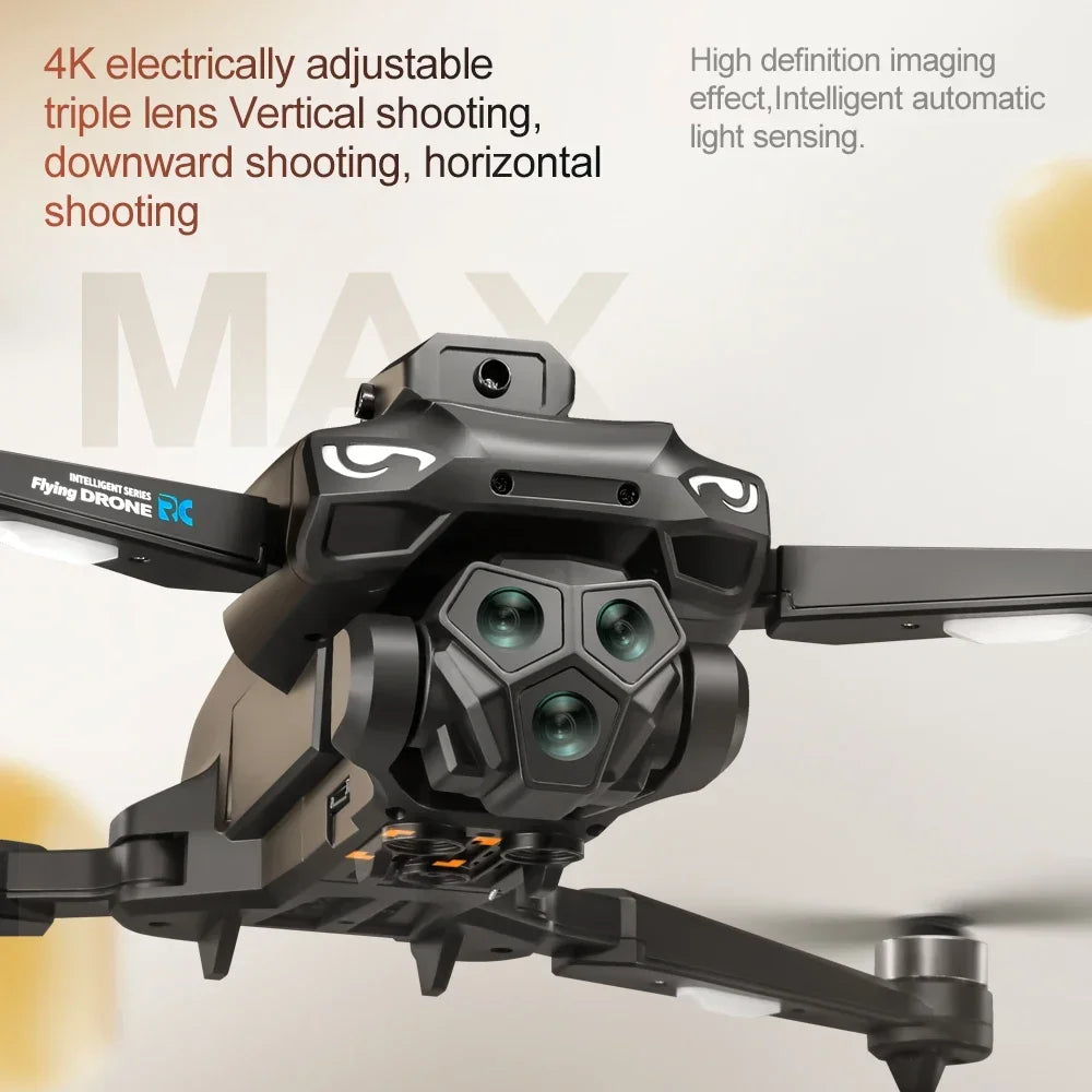 Rechargeable 4K Foldable Drone M33-4K-1B Quadcopter with Dual Camera & Storage Bag