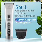 Cordless Pet Grooming Clipper Set for Dogs – Rechargeable Electric Trimmer with USB Charging