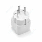 Compact 3-Pin Wall Socket Adapter for International Travel Use