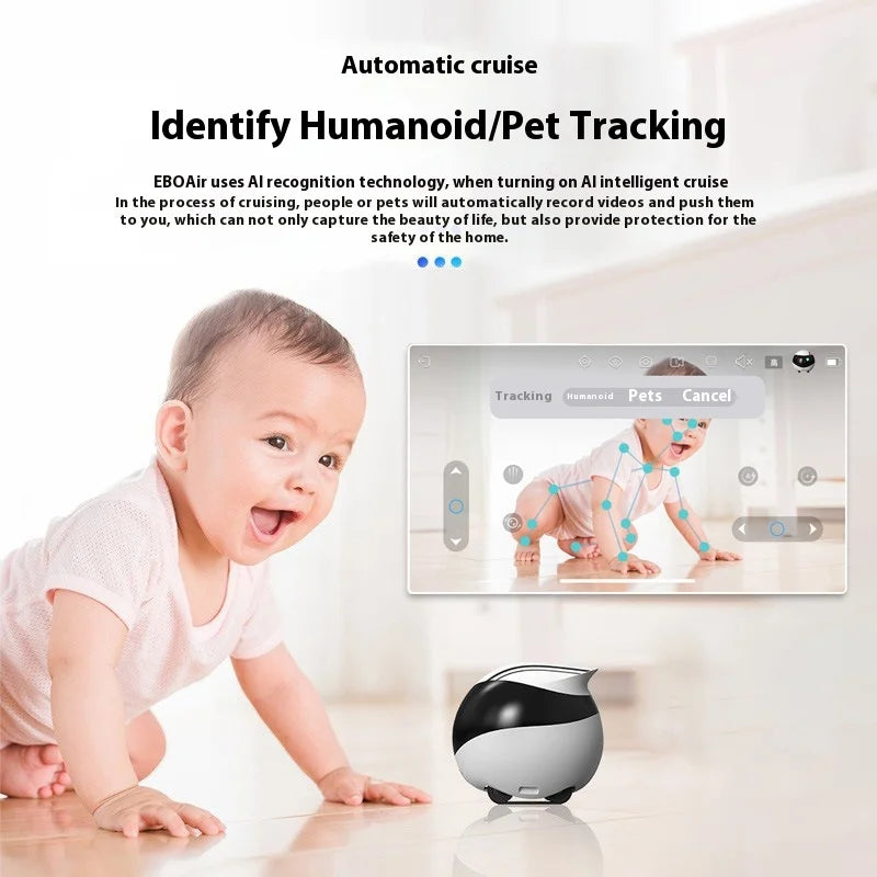 Intelligent Home Robot with 1080p Camera and Real-Time Monitoring