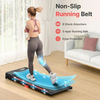 2-in-1 Under Desk Walking Pad Treadmill with Remote