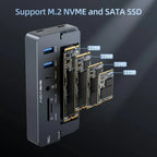 10-in-1 USB C Docking Station with SSD Enclosure