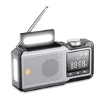 10000mAh Solar Hand Crank Emergency Radio with Flashlight & SOS