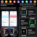 2.06" AMOLED Smartwatch with ECG, Heart Rate & BP Monitor