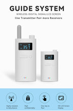 11-Person Wireless Tour Guide System 1TX 10RX Portable Audio