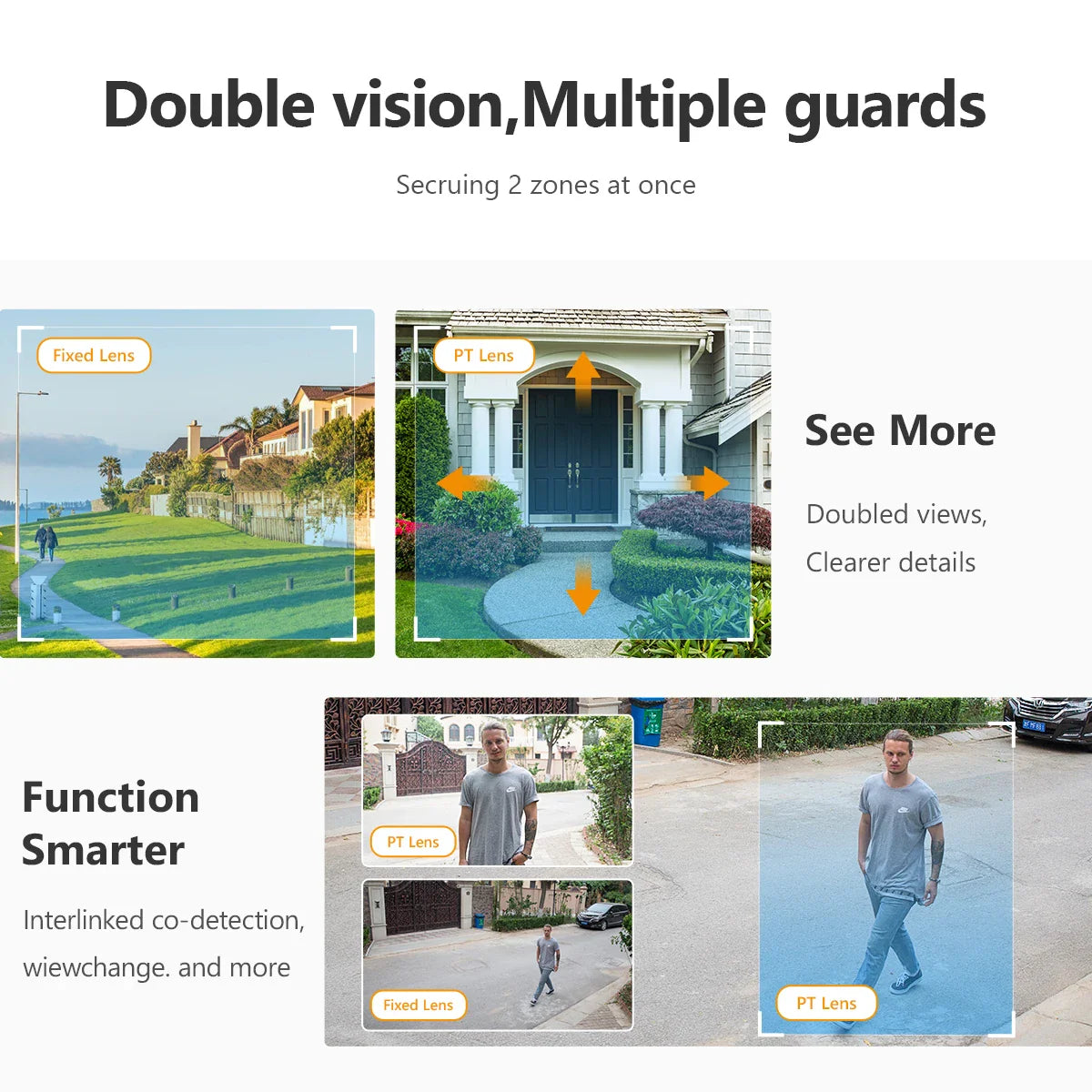 10MP Outdoor Wi-Fi Camera with AI Vehicle and Human Detection