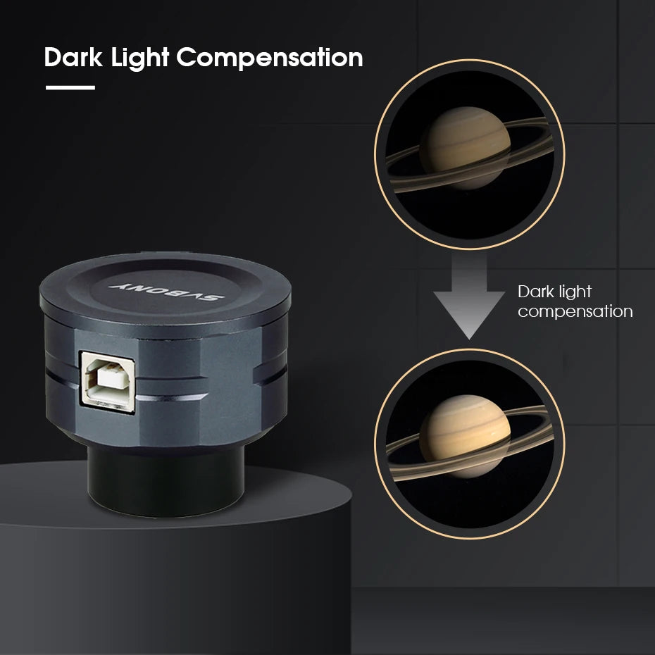 1.25" Astronomy Camera with SONY Sensor for Lunar Photos