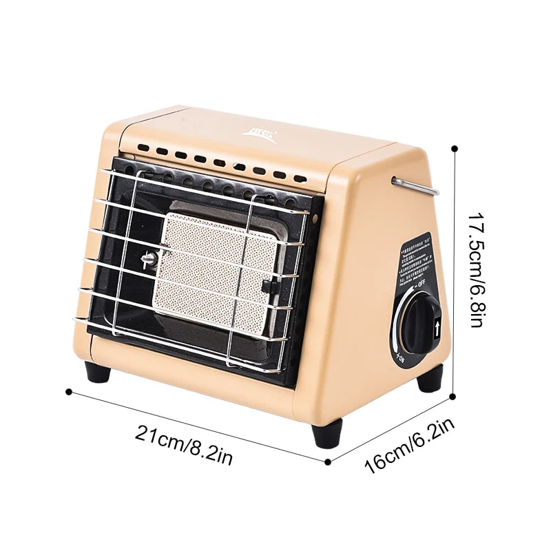 1500W Foldable Butane Heater for Outdoor Camping, Fishing & Tent Use