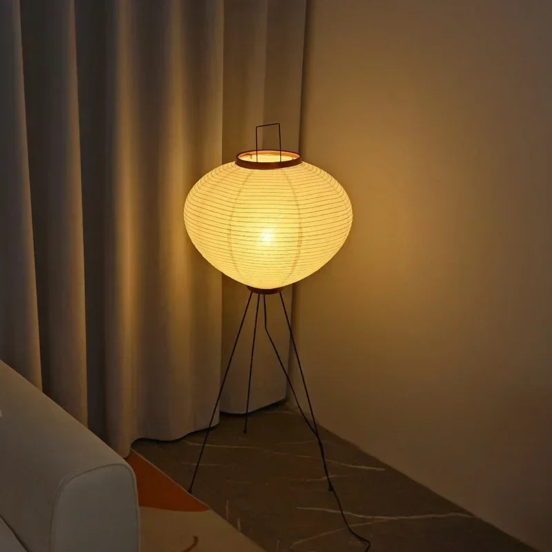 Wabi Sabi Style Standing Lamp for Bedroom or Living Room