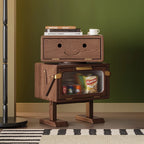 Modern Wooden Nightstand with Drawer Bedroom & Living Room Use