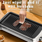 1700W 3-in-1 Electric Griddle with 5 Accessories & Adjustable Temperature