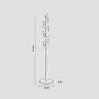 Solid Wood Floor Standing Coat Rack Modern Clothes Hanger for Bedroom or Living Room