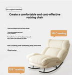 Portable Rocking Lounge Chair Modern Reclining Leisure Armchair for Living Room or Balcony