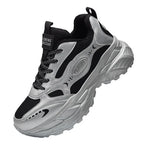 42-Silver Grey Warm Sports Shoes with Electric Massage & Vibration