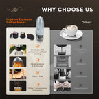 3-in-1 Portable Electric Espresso Maker for Travel & Camping