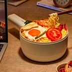 Compact Monolayer Student Hot Pot and Frying Pan Cooker