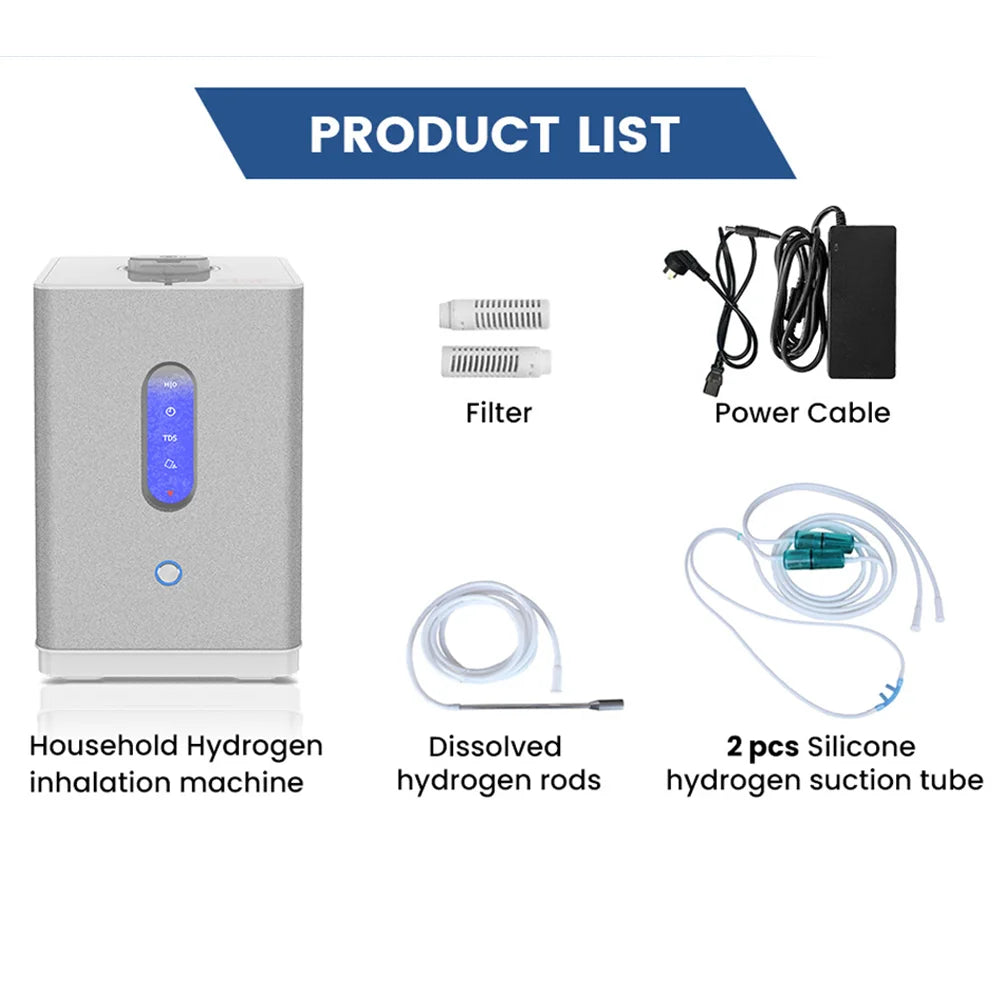 Portable Hydrogen Inhalation Machine – 150ml H₂ Generator for Home Wellness Use