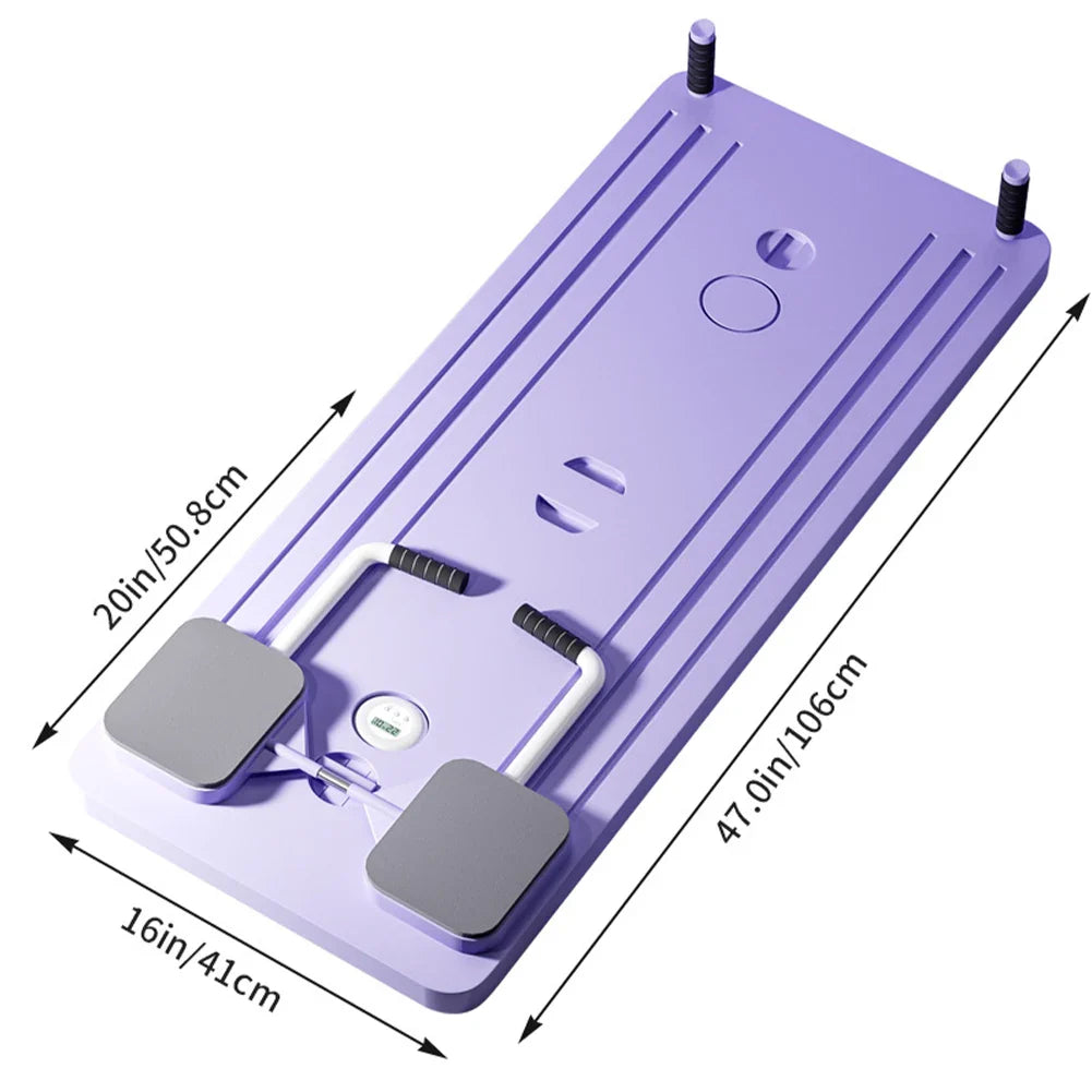 Heavy Duty Home Fitness Board with Timer and Handles