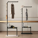 Adjustable Wrought Iron Coat Rack Freestanding Living Room & Bedroom Hanger