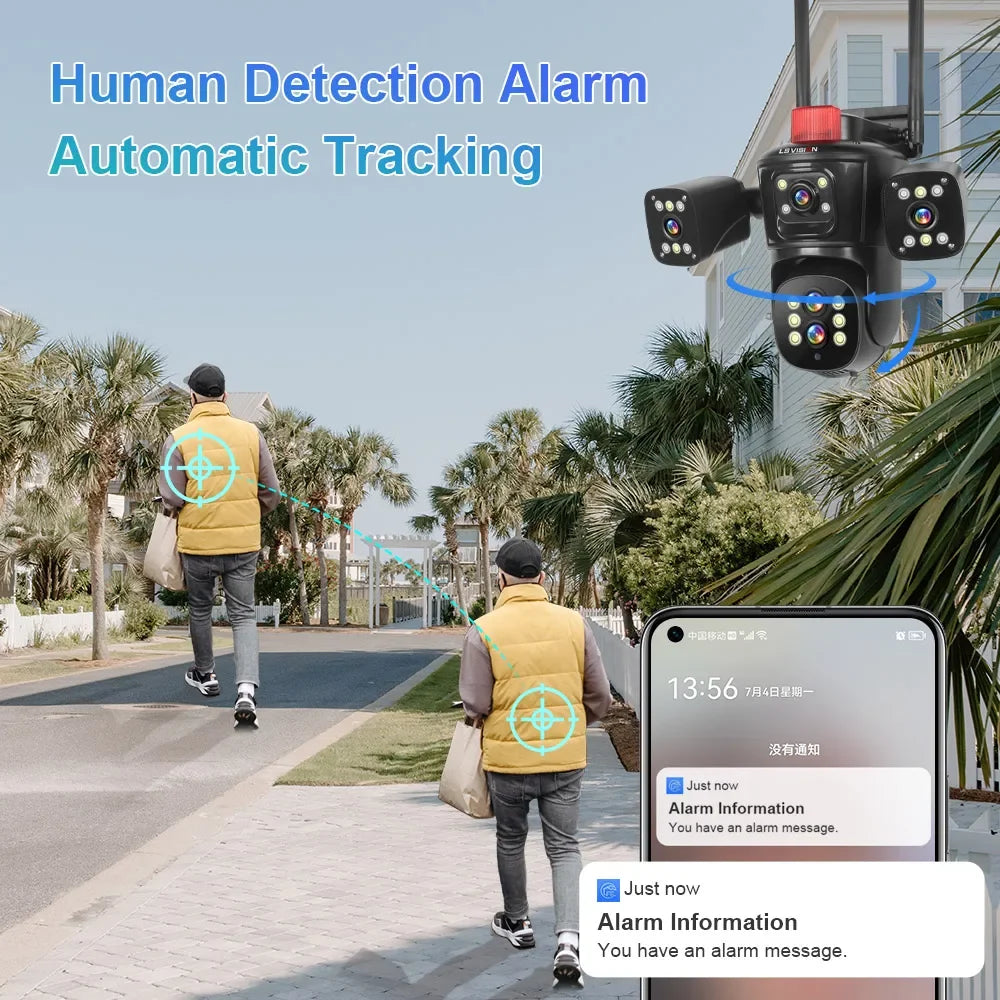 10K WiFi PTZ Security Camera with 10X Zoom
