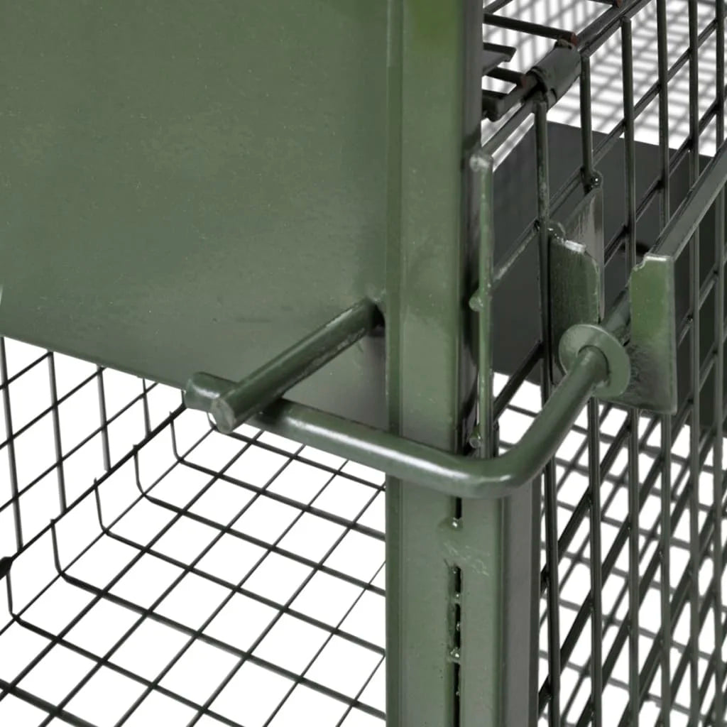 100cm Dual Entry Humane Animal Trap Cage – Reinforced Steel Mesh, Foldable Design