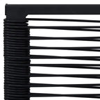2x Outdoor Garden Chairs PVC Rattan Black – Weather-Resistant & Sturdy Frame