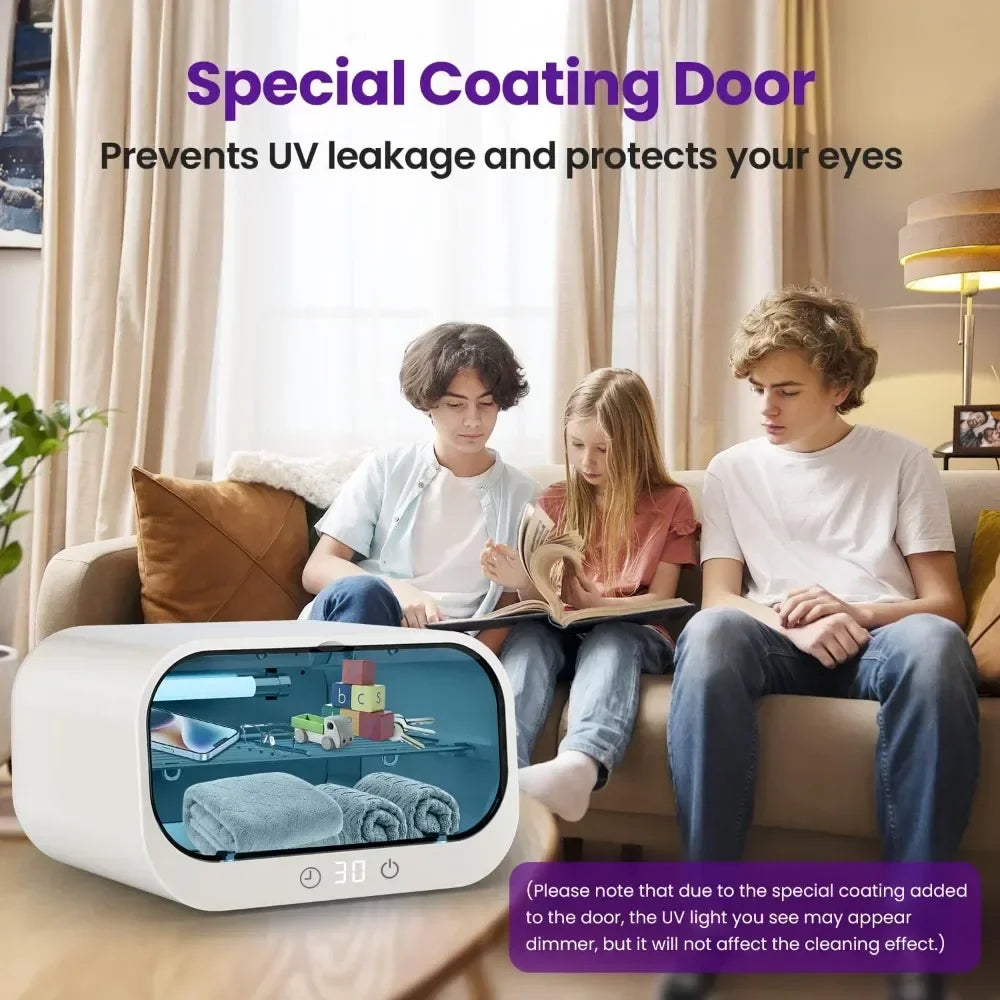 UV Ozone Sterilizer Box Double Layer Shelf for Home and Medical