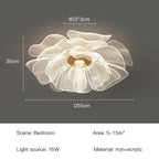 Modern Flower LED Ceiling Lamp for Bedroom or Hallway