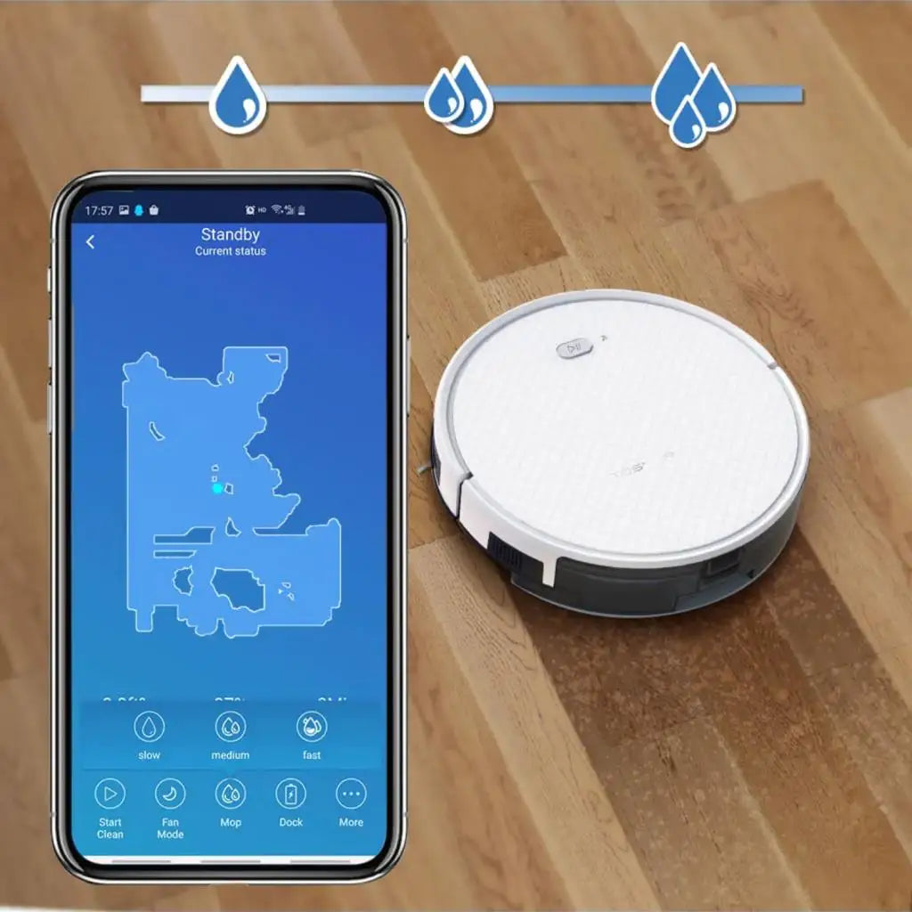 2-in-1 Smart Robot Vacuum & Mop with App Control