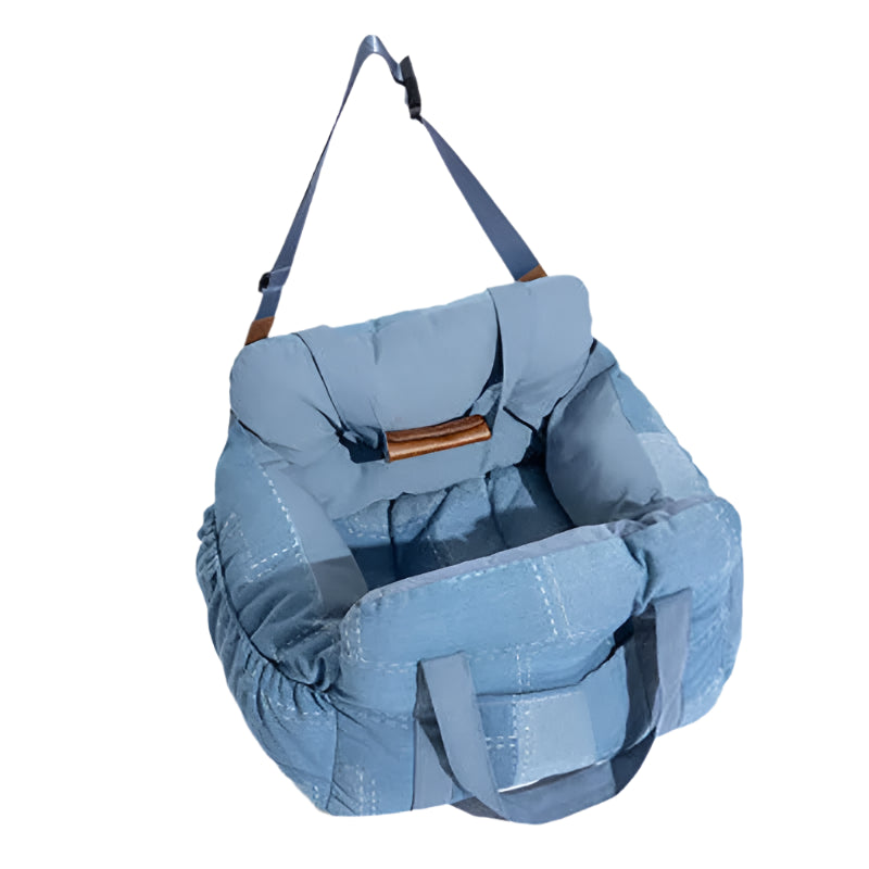 Portable Dog Car Seat Bed, 60x50x36 cm, Light Blue, Travel Safe