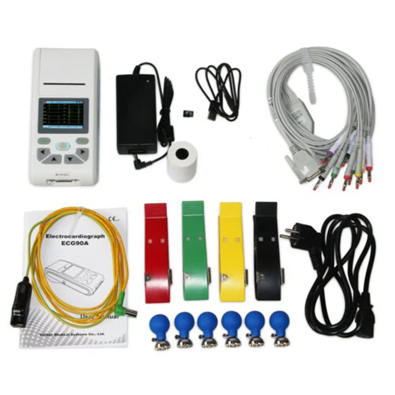 12-Lead ECG Machine with Touchscreen and Auto-Diagnosis