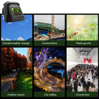 Outdoor 4K Timelapse Camera 32MP Waterproof 90° Rotating Display
