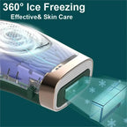 Portable IPL Hair Removal Epilator with 9 Intensity Levels & Auto Mode Add 3 Lamp