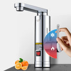 3000W Electric Instant Hot Water Tap – Tankless Faucet with Digital Temp Display for Kitchen & Bathroom
