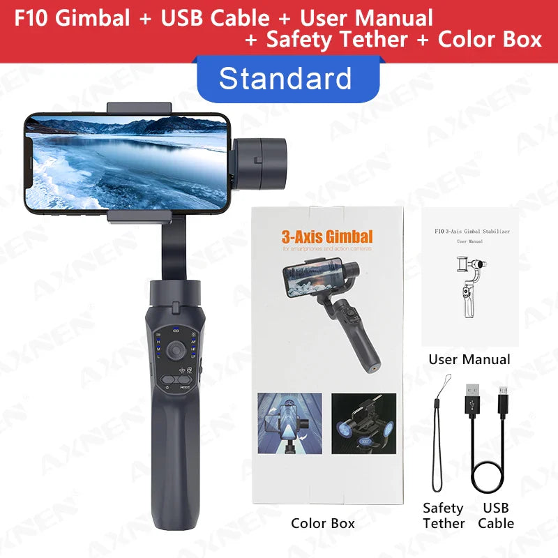 Handheld Stabilizer with Zoom & Time-lapse for Smartphones
