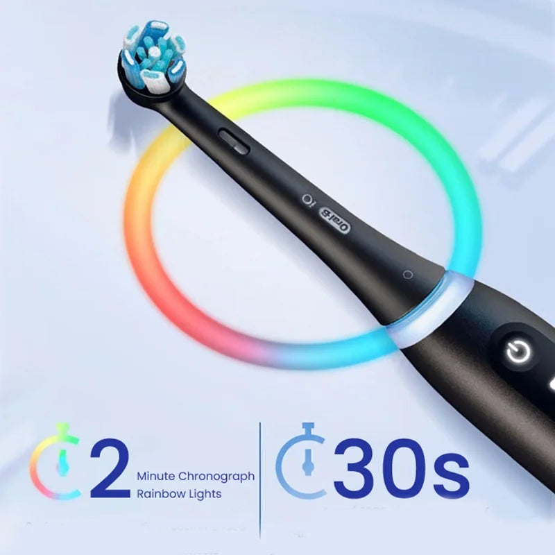 Cordless Electric Toothbrush with AI-Guided Brushing, 3D Micro-Vibrations & Travel Case