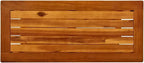 Outdoor Solid Acacia Console Table Weather-Resistant Patio & Terrace Furniture, 80x35x75cm