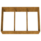 Corten Steel Outdoor Raised Garden Bed 120x80x40cm – Heavy Duty, Rust Look