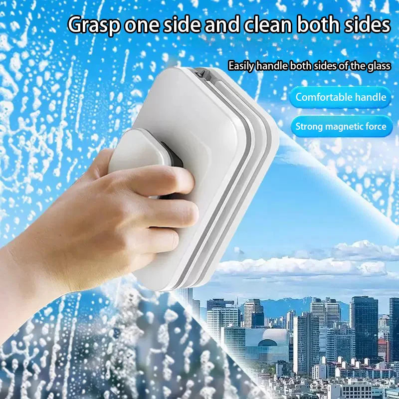 Double-Sided Magnetic Window Cleaner for 3–10mm Glass